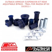 OUTBACK ARMOUR SUSPENSION KIT REAR ADJ BYPASS TRAIL FITS MAZDA BT-50 10/2011+